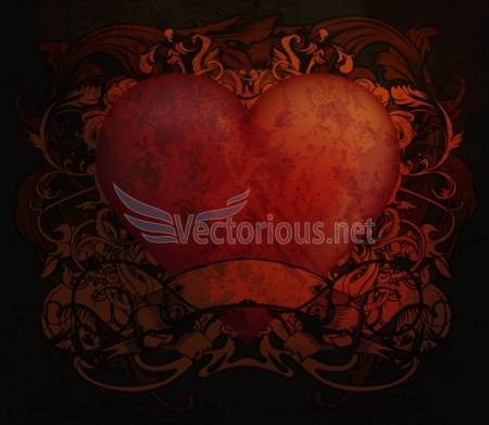 Vectorious valentines day vector illustration 29 30+ Lovely Valentines Day Vector Designs